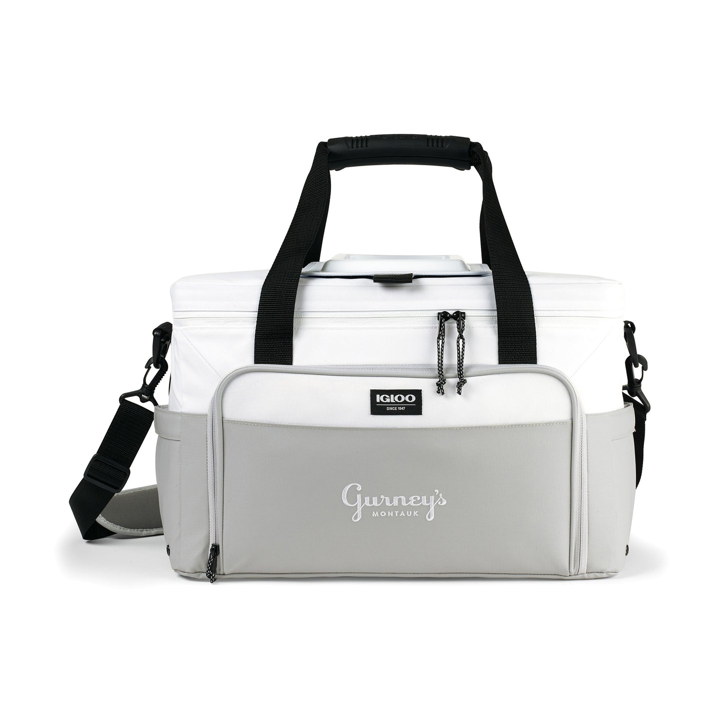 Igloo® Seadrift™ Coast Cooler - White-Grey | Custom Branded | Lemon Print