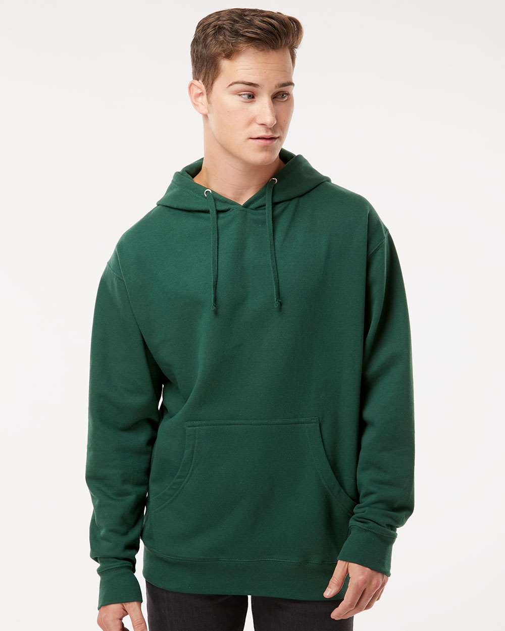 Independent Trading SS4500 Midweight Hoodie - Forest Green