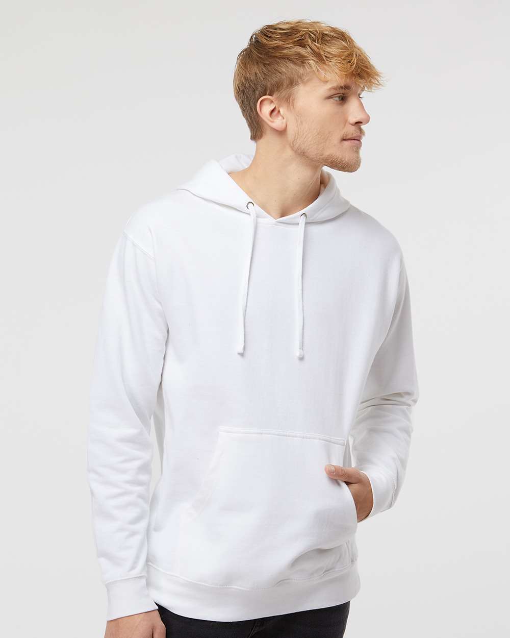 Independent Trading SS4500 Midweight Hoodie - White