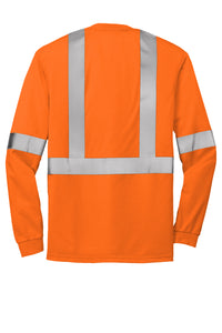 CornerStone® ANSI 107 Class 2 Long Sleeve Safety T-Shirt | CS401LS