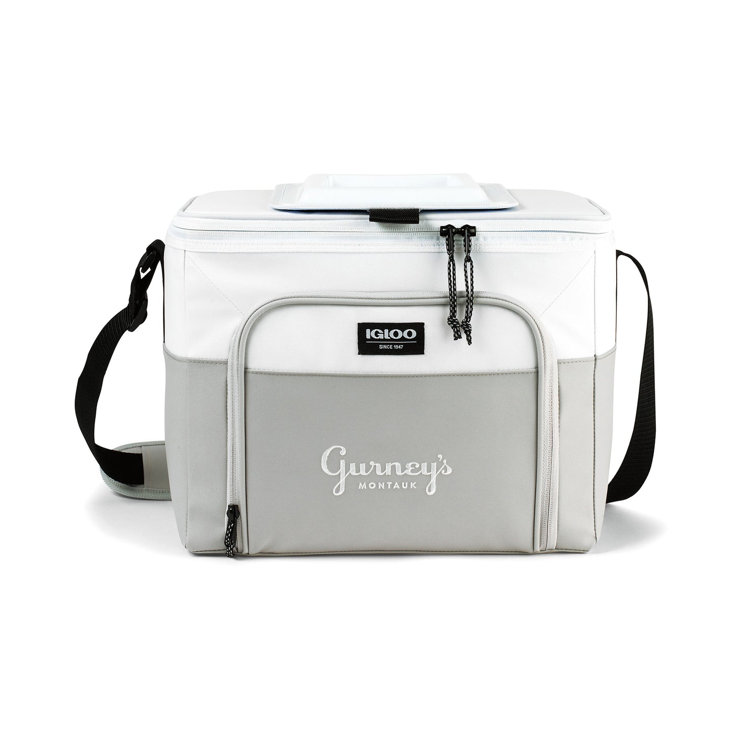 Igloo® Seadrift™ Hard Lined Cooler - White-Grey | Custom Branded | Lemon Print