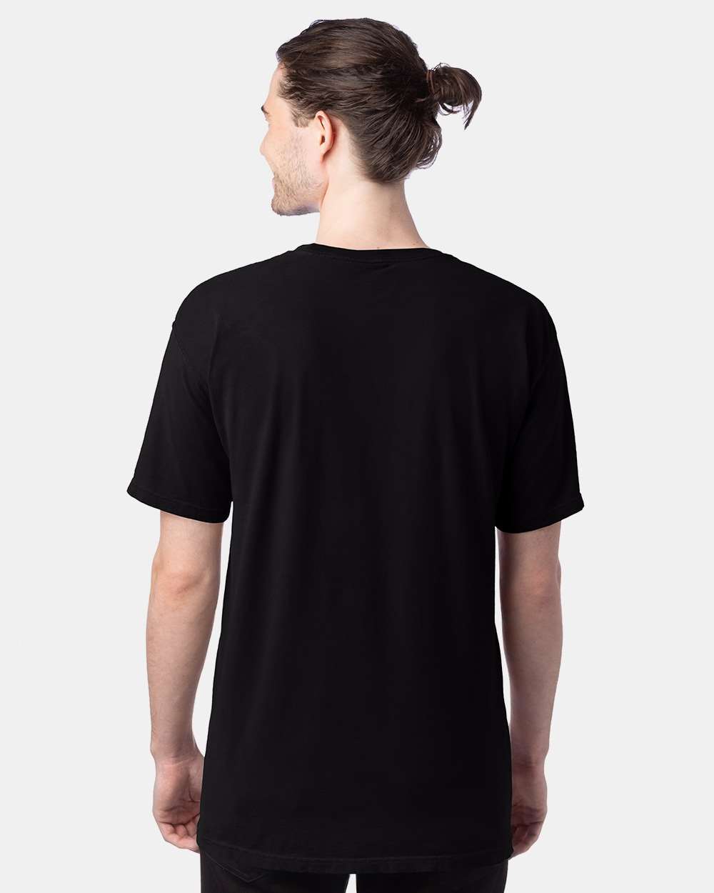 Hanes ComfortWash GDH100 Garment-Dyed T-Shirt - Black back