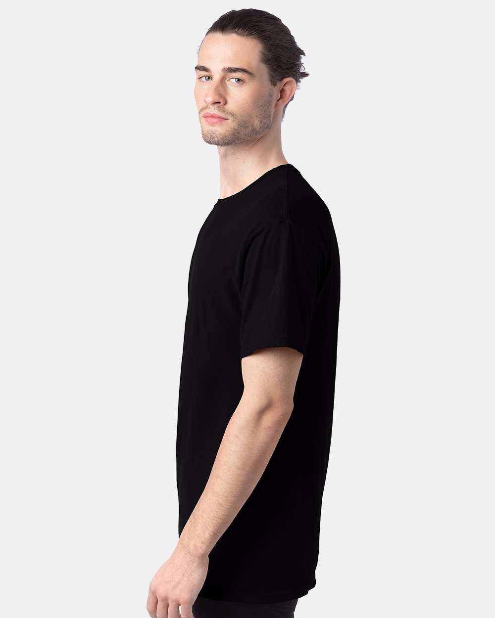 Hanes ComfortWash GDH100 Garment-Dyed T-Shirt - Black side