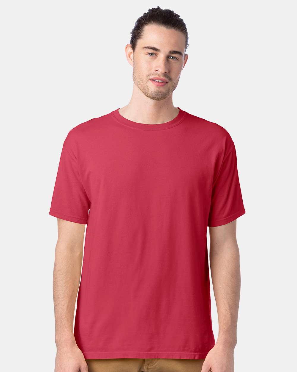 Hanes ComfortWash GDH100 Garment-Dyed T-Shirt - Crimson Fall