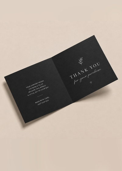 Standard Folded Greeting Cards 6'' x 6''