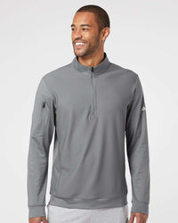 Adidas Men's Textured Quarter-Zip Pullover A295
