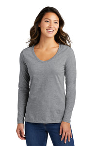 LPC450VLS  Port & Company® Women's Long Sleeve Fan Favorite™ V-Neck Tee