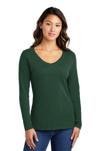 LPC450VLS  Port & Company® Women's Long Sleeve Fan Favorite™ V-Neck Tee