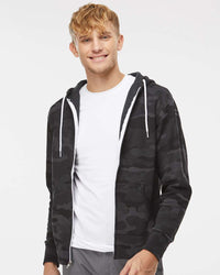 Independent Trading Co. Lightweight Full-Zip Hooded Sweatshirt | AFX90UNZ