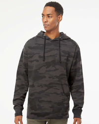 Independent Trading SS4500 Midweight Hoodie - Black Camo
