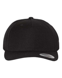 Premium Five-Panel Curved Bill Snapback Cap