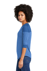 LNEA104 New Era® Women's Heritage Blend 3/4-Sleeve Baseball Raglan Tee