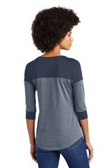 LNEA104 New Era® Women's Heritage Blend 3/4-Sleeve Baseball Raglan Tee