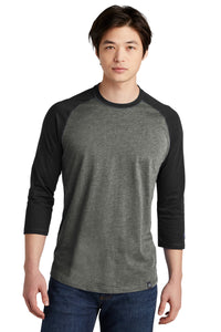 NEA104 New Era® Heritage Blend 3/4-Sleeve Baseball Raglan Tee