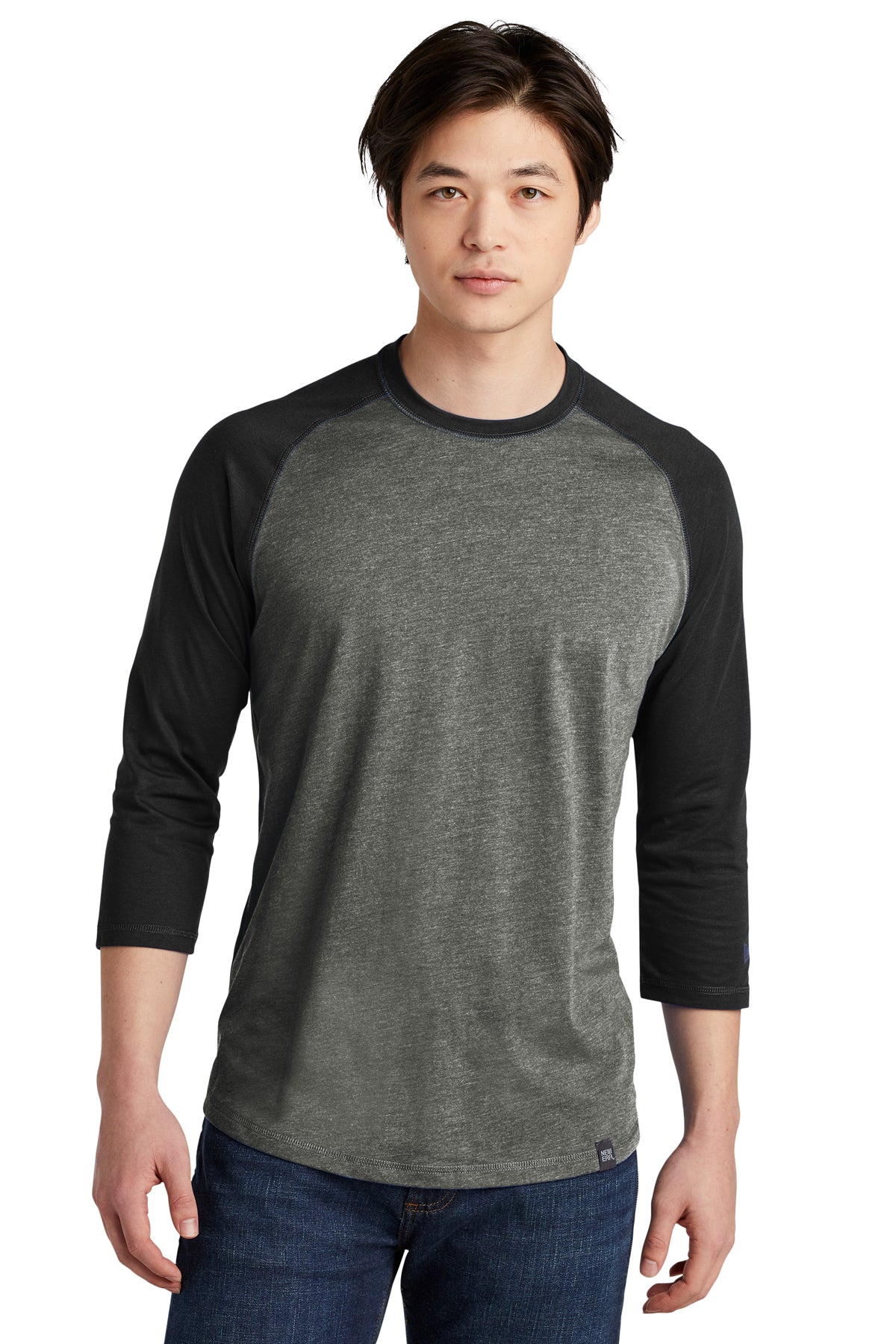 NEA104 New Era® Heritage Blend 3/4-Sleeve Baseball Raglan Tee