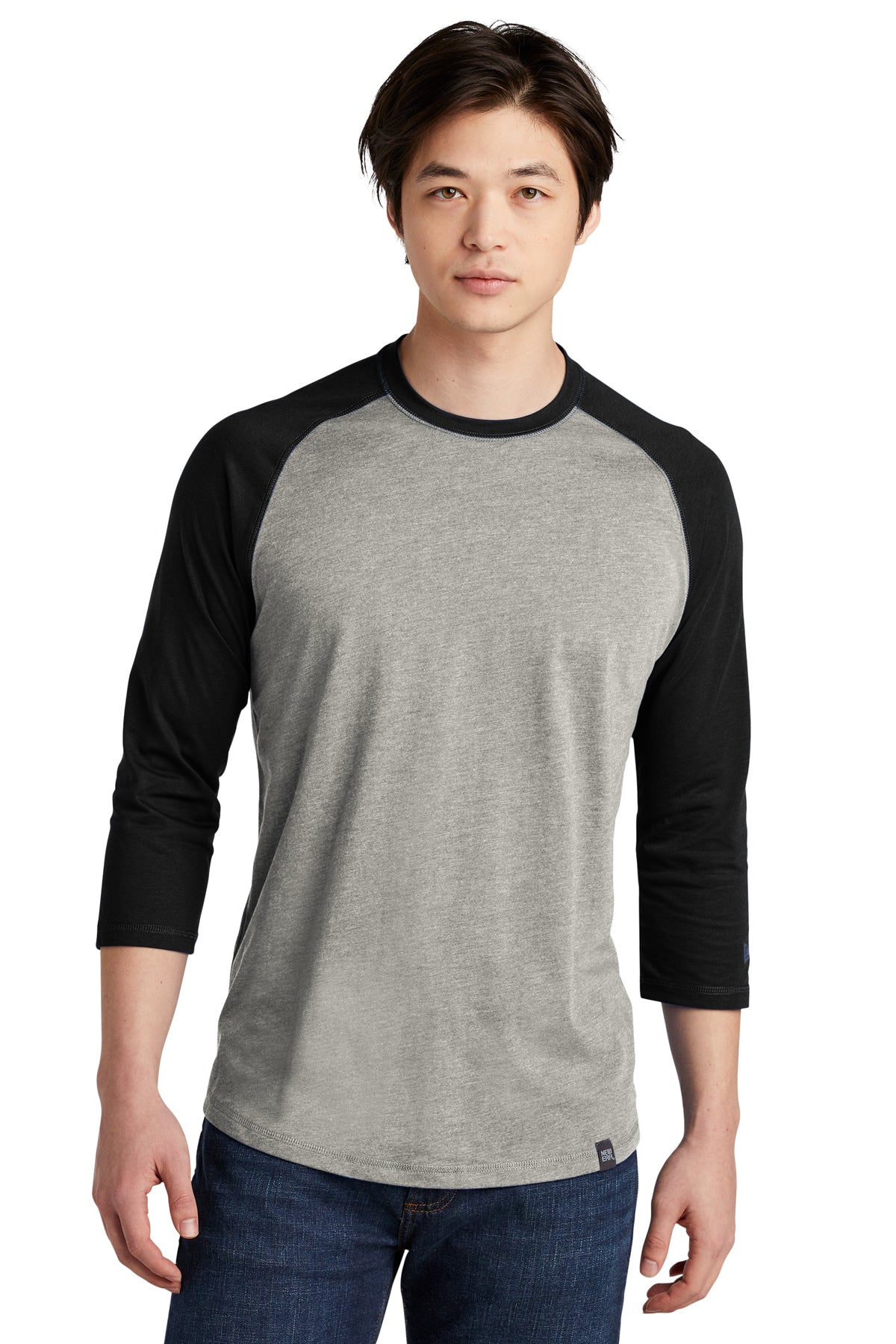 NEA104 New Era® Heritage Blend 3/4-Sleeve Baseball Raglan Tee