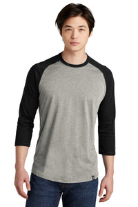 NEA104 New Era® Heritage Blend 3/4-Sleeve Baseball Raglan Tee