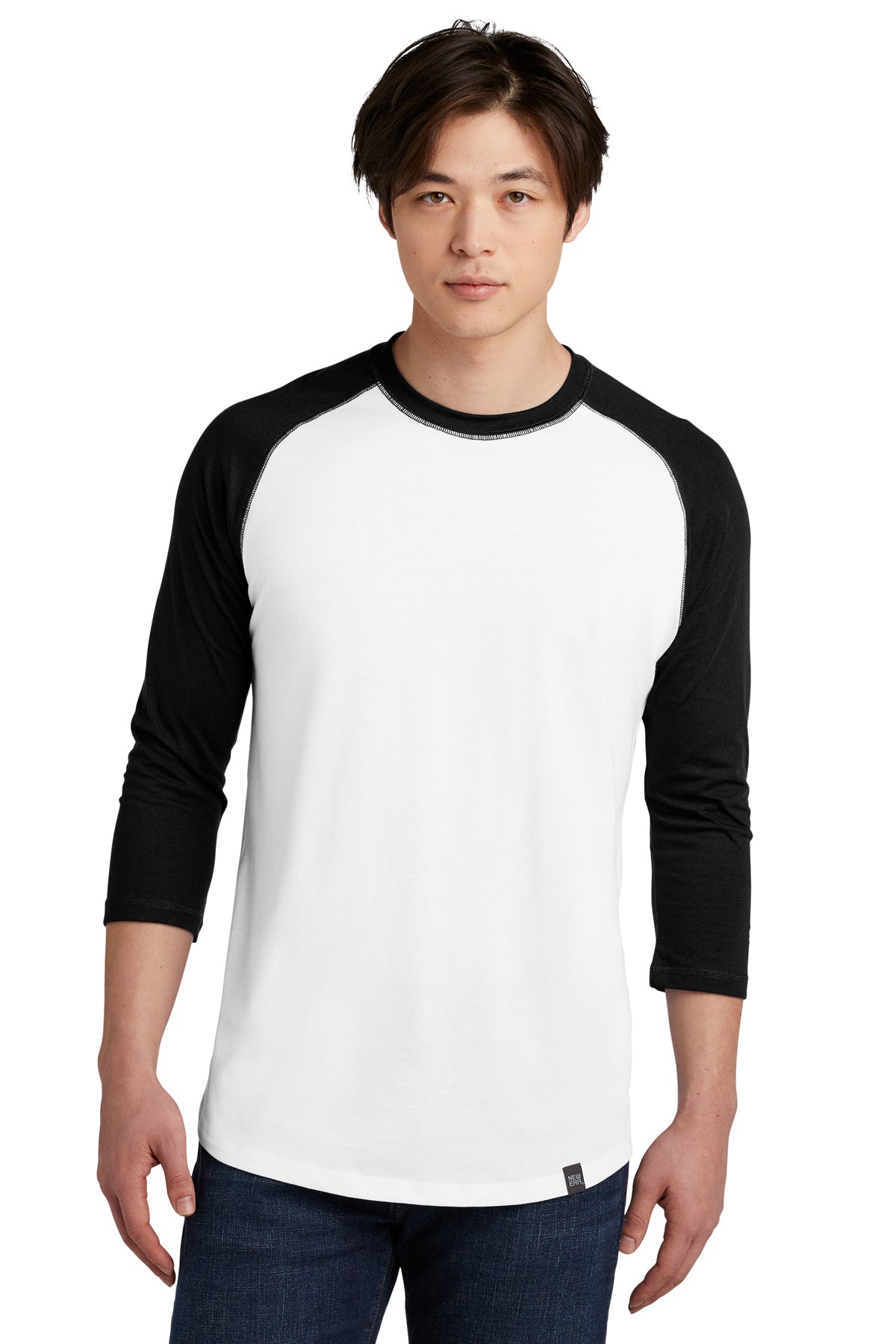 NEA104 New Era® Heritage Blend 3/4-Sleeve Baseball Raglan Tee
