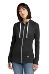 LNEA122 New Era® Women's Sueded Cotton Blend Full-Zip Hoodie