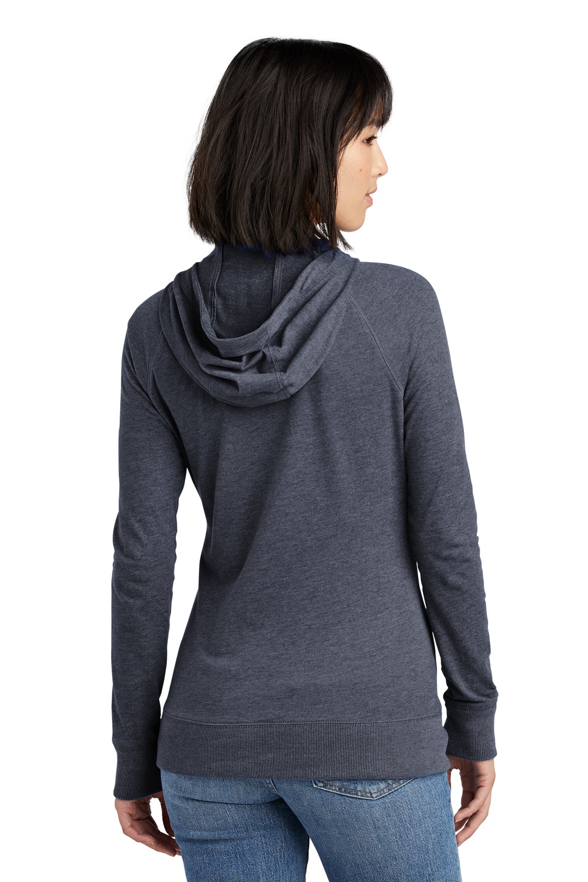 LNEA122 New Era® Women's Sueded Cotton Blend Full-Zip Hoodie