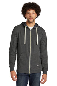 NEA122 New Era® Sueded Cotton Blend Full-Zip Hoodie