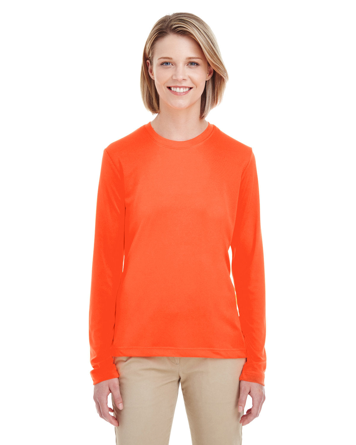 8622W UltraClub Ladies' Cool & Dry Performance Long-Sleeve Top