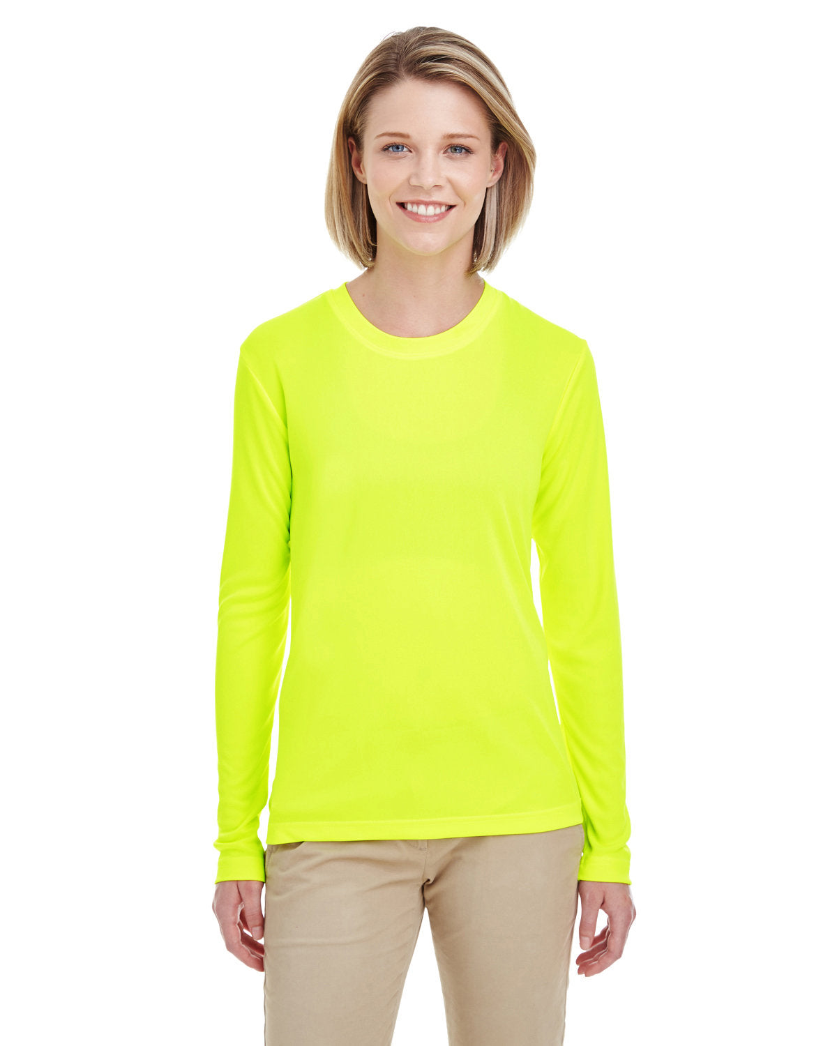 8622W UltraClub Ladies' Cool & Dry Performance Long-Sleeve Top