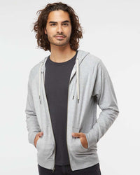 Independent Trading Co. Icon Lightweight Loopback Terry Full-Zip Hooded Sweatshirt | SS1000Z