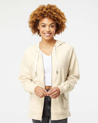 Independent Trading Co. Icon Lightweight Loopback Terry Full-Zip Hooded Sweatshirt | SS1000Z