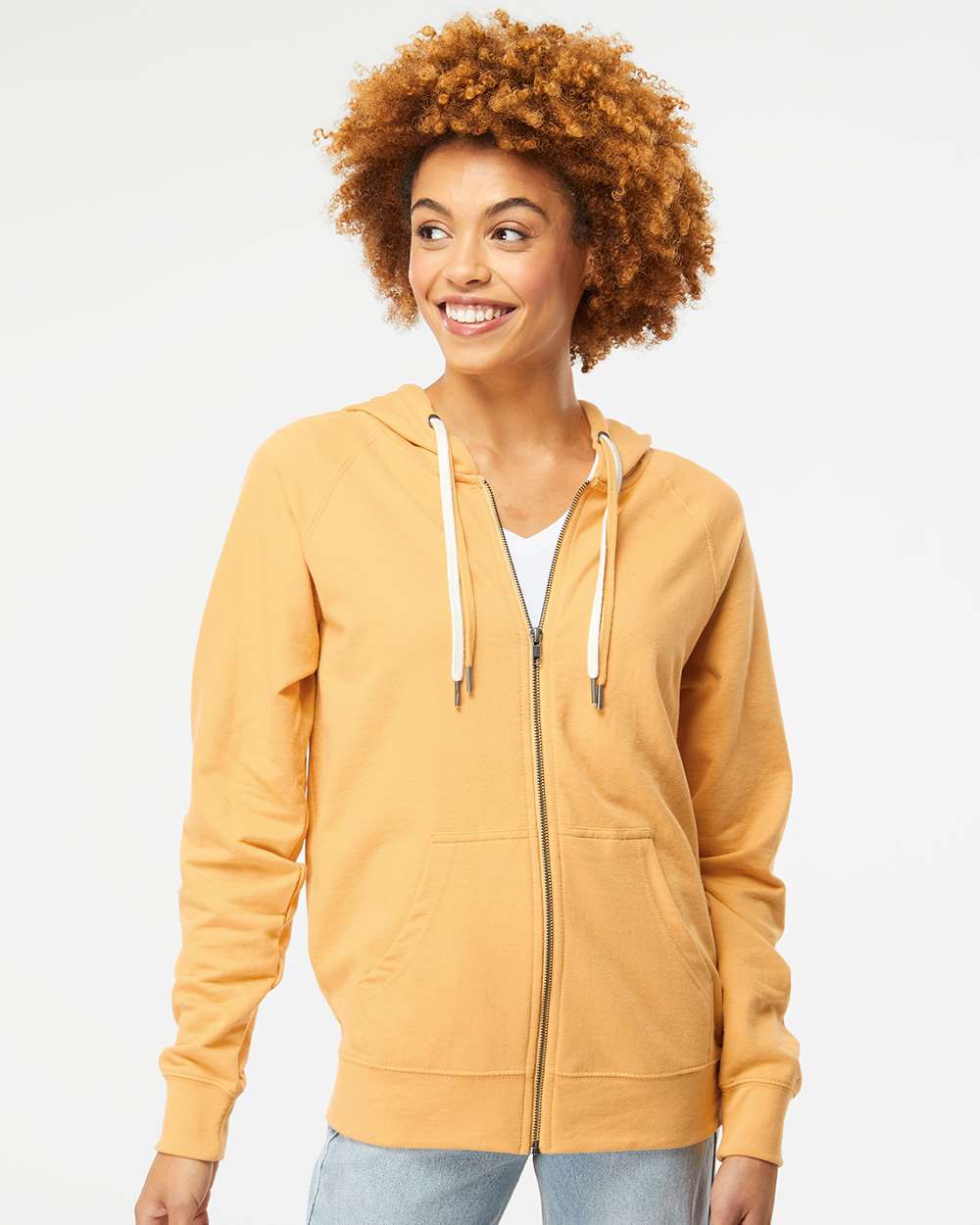 Independent Trading Co. Icon Lightweight Loopback Terry Full-Zip Hooded Sweatshirt | SS1000Z
