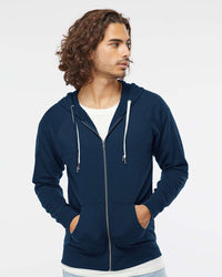 Independent Trading Co. Icon Lightweight Loopback Terry Full-Zip Hooded Sweatshirt | SS1000Z