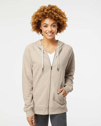 Independent Trading Co. Icon Lightweight Loopback Terry Full-Zip Hooded Sweatshirt | SS1000Z