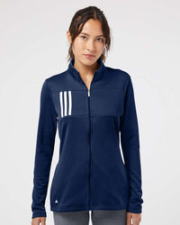 Adidas Women's 3-Stripes Double Knit Full-Zip Jacket A483