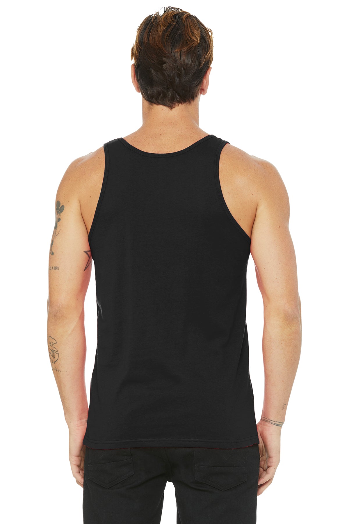 Bella+Canvas 3480 Unisex Jersey Tank - Black back