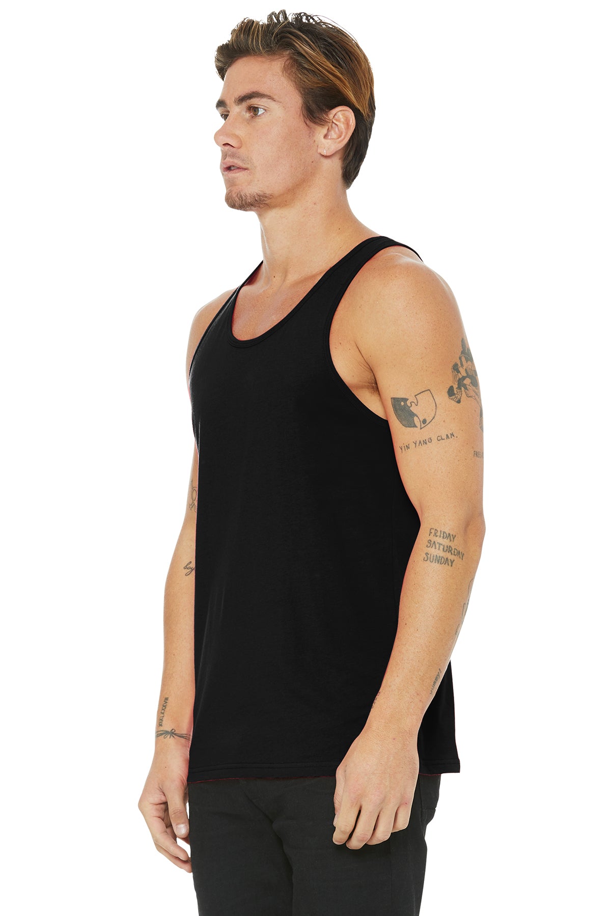 Bella+Canvas 3480 Unisex Jersey Tank - Black side