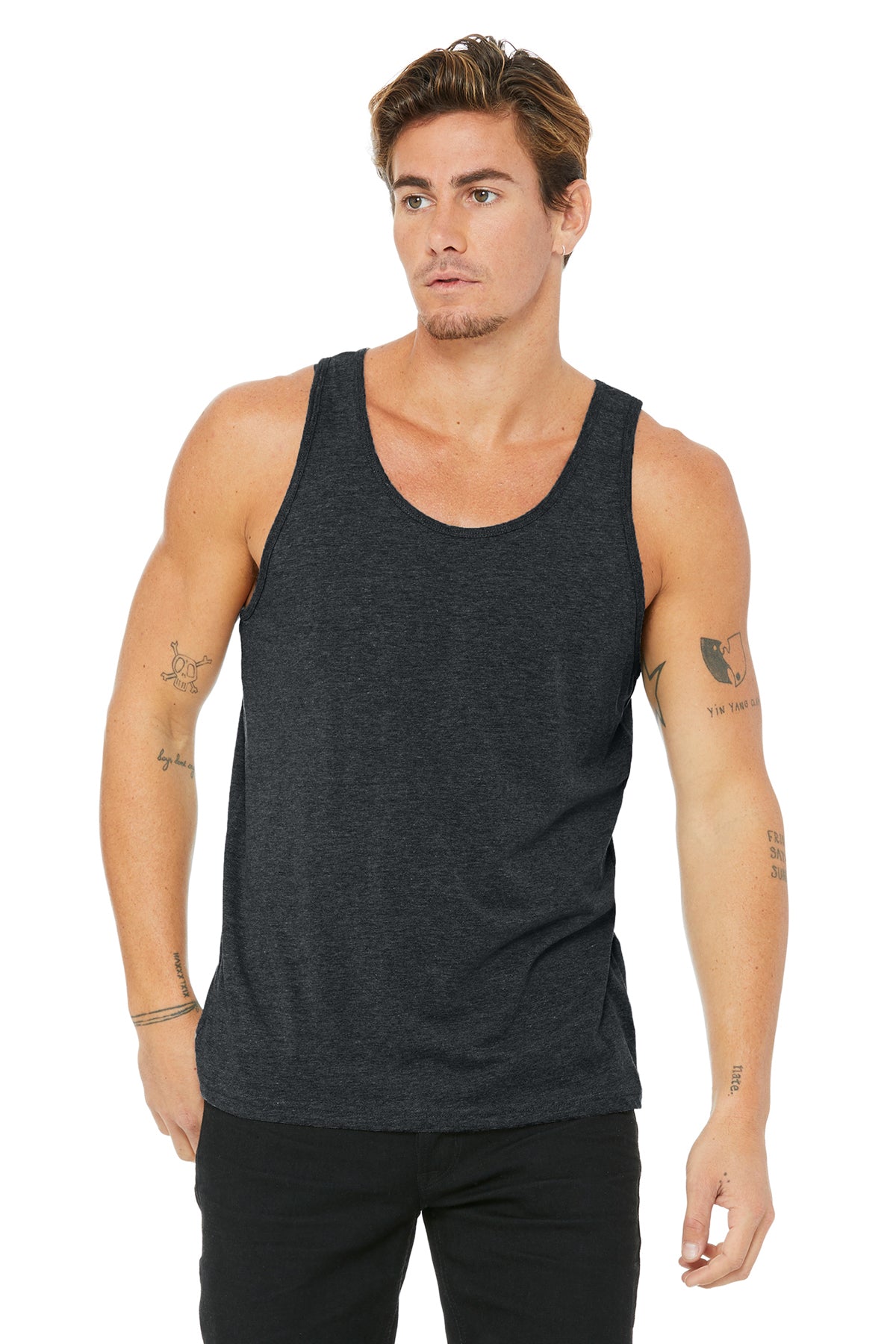 Bella+Canvas 3480 Unisex Jersey Tank - Dark Grey Heather