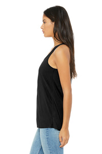 Bella+Canvas 8800 Women's Flowy Racerback Tank - Black side