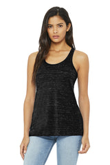 Bella+Canvas 8800 Women's Flowy Racerback Tank - Black Marble