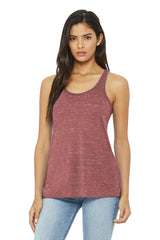 Bella+Canvas 8800 Women's Flowy Racerback Tank - Mauve Marble