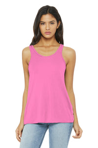 Bella+Canvas 8800 Women's Flowy Racerback Tank - Neon Pink