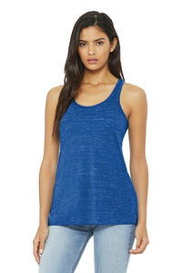 Bella+Canvas 8800 Women's Flowy Racerback Tank - True Royal Marble