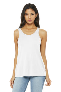 Bella+Canvas 8800 Women's Flowy Racerback Tank - White