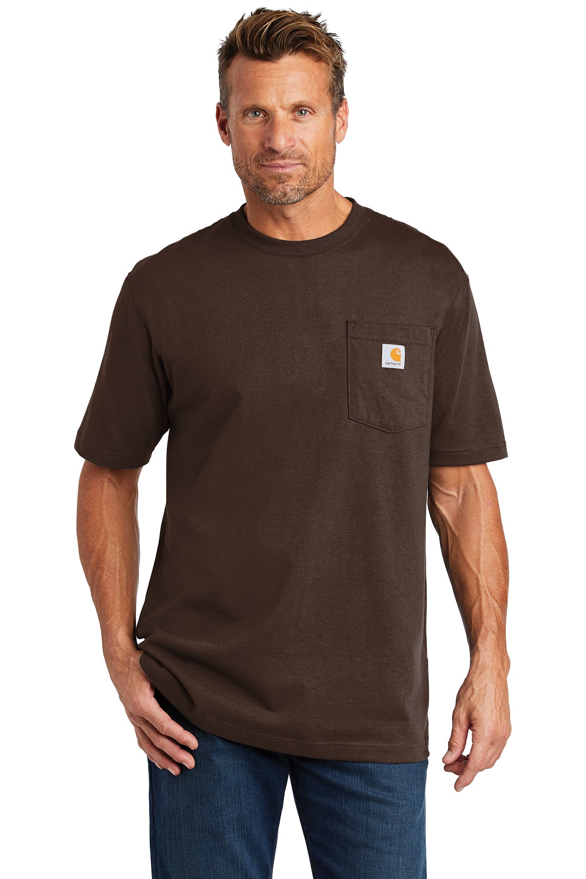 Carhartt K87 Workwear Pocket T-Shirt - Dark Brown