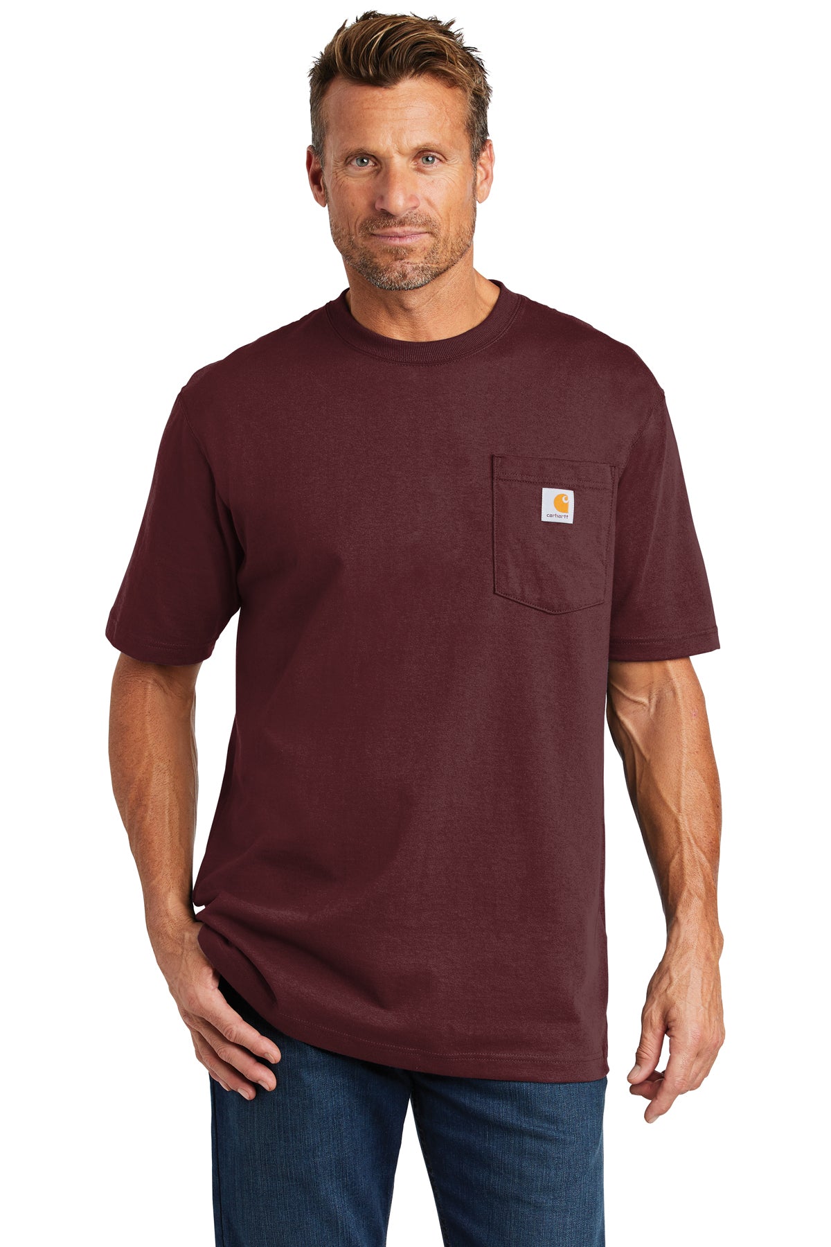 Carhartt K87 Workwear Pocket T-Shirt - Port