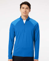 Adidas Men's Ultimate365 Lightweight Shoulder Stripe Quarter-Zip Pullover A520