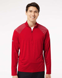 Adidas Men's Ultimate365 Lightweight Shoulder Stripe Quarter-Zip Pullover A520