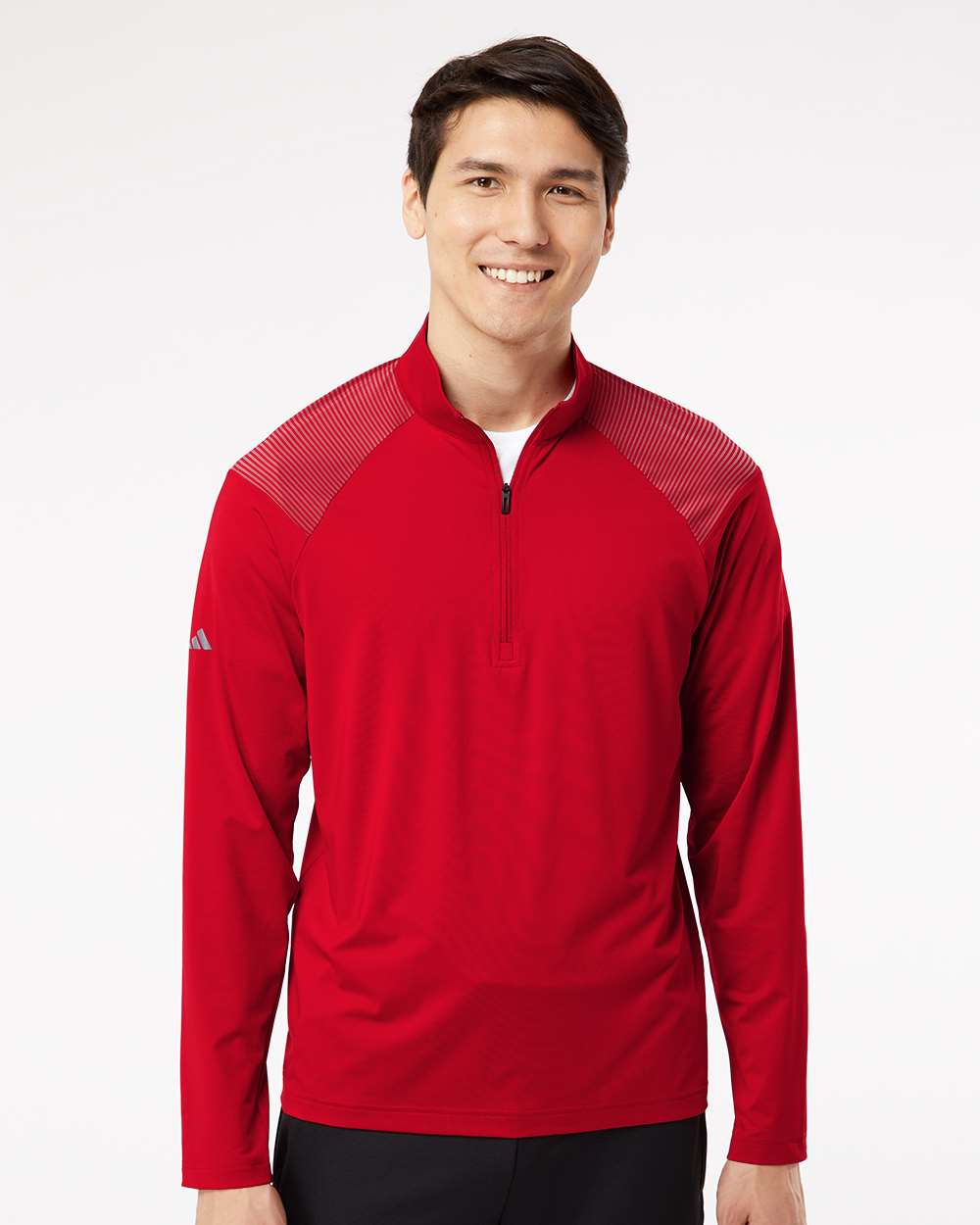 Adidas Men's Ultimate365 Lightweight Shoulder Stripe Quarter-Zip Pullover A520