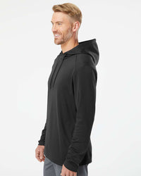 Adidas Men's Textured Mixed Media Midweight Hooded Sweatshirt A530