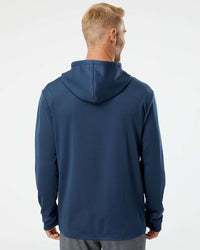 Adidas Men's Textured Mixed Media Midweight Hooded Sweatshirt A530