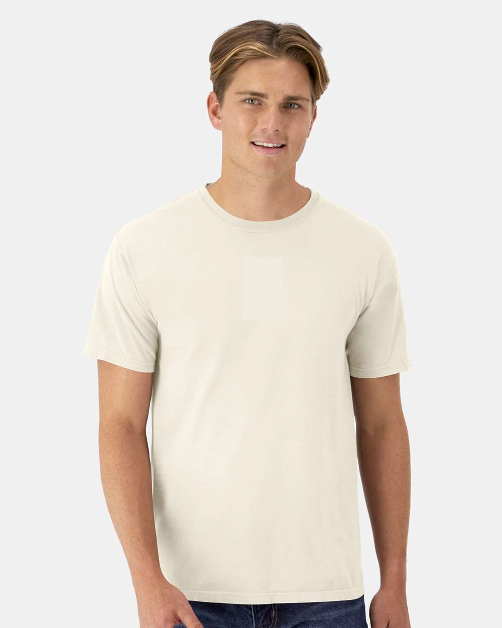 Hanes ComfortWash GDH100 Garment-Dyed T-Shirt - Parchment